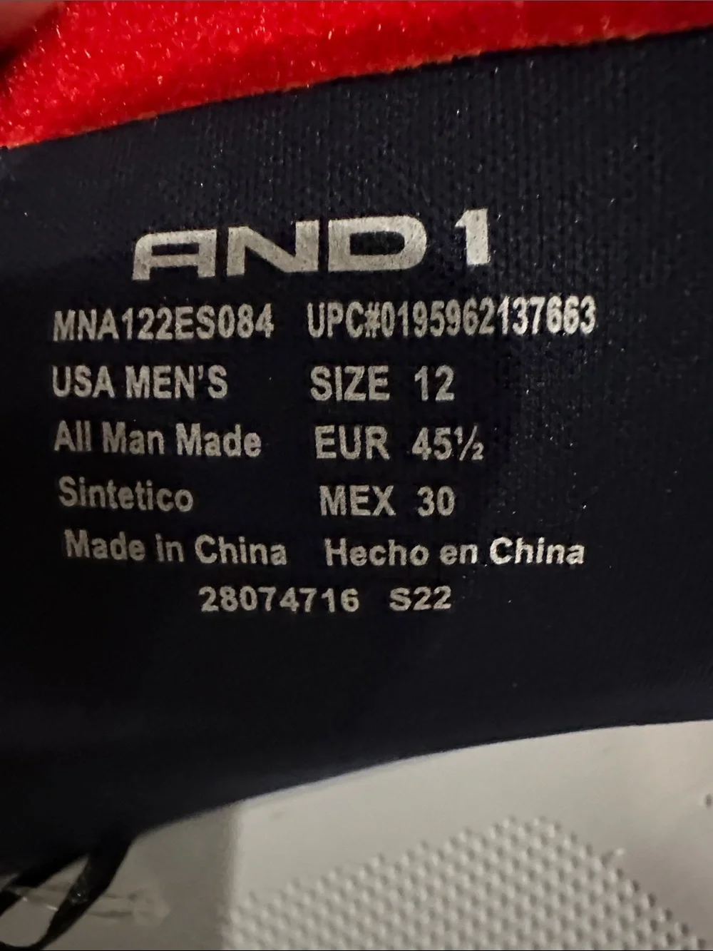 And1 Red White and Blue Men's Slide Sandals